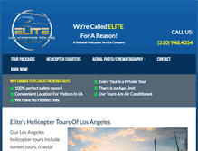 Tablet Screenshot of elitehelicoptertours.com